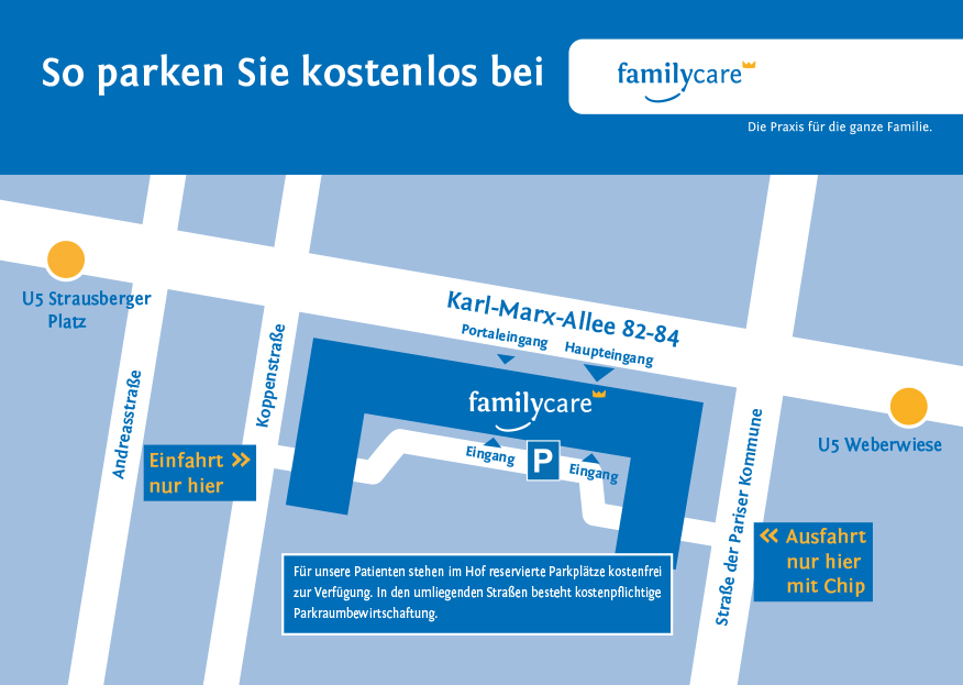 Parken bei familycare